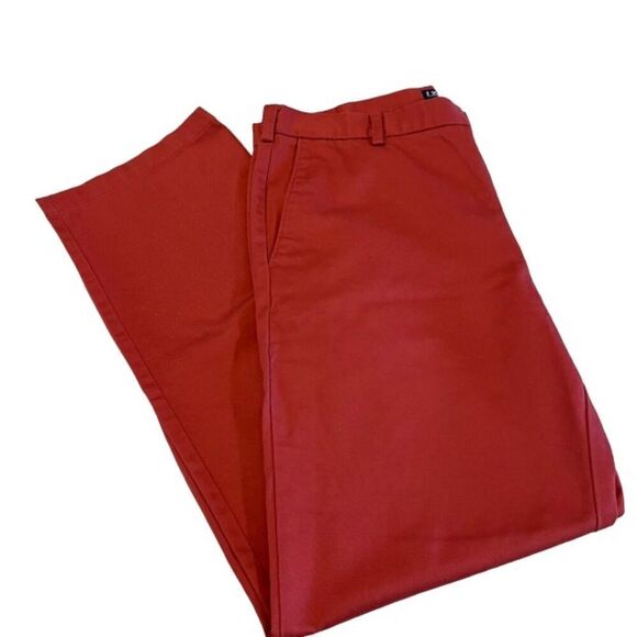 IZOD Men's Flat Front Chino Pants in Salmon Size 36x34 - Picture 1 of 8